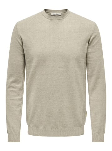 ONLY & SONS Strickpullover in Oatmeal