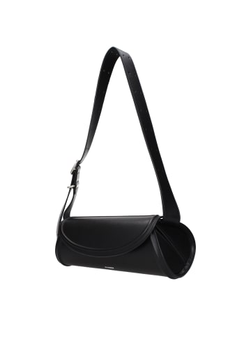 Jil Sander Schwarz Leder Umhängetasche