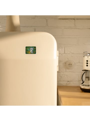 Mr. & Mrs. Panda Kühlschrankmagnet Waage Astrologie Design ohne ... in Weiß