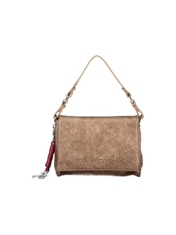Braun Polyurethan Damen Schultertasche