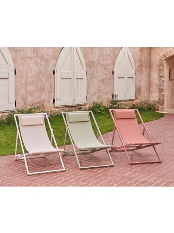 home24 Liegestuhl Nivi 2er-Set in Terracotta