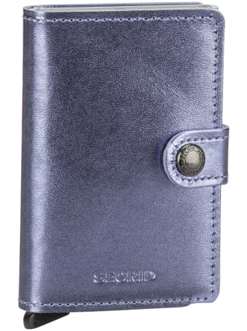 Secrid Geldbörse Miniwallet Metallic in Metallic Lila-Silver