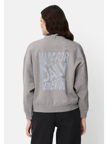 Camel Active Oversized Sweatshirt mit Rückenprint in Grau