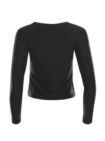 Winshape Functional Light and Soft Cropped Long Sleeve Top AET119LS in panther/schwarz