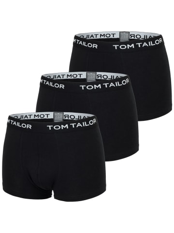 Tom Tailor Boxershorts 3er Pack in Schwarz
