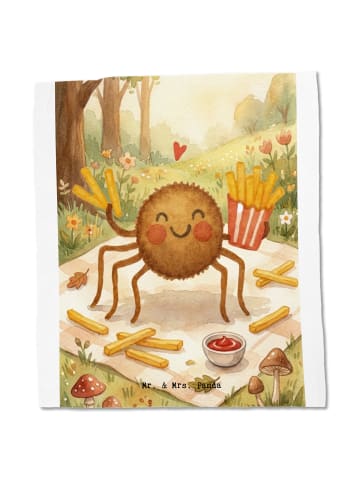 Mr. & Mrs. Panda Tasche Spinne Agathe Pommes Design ohne Spruch in Weiß