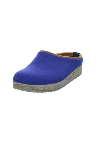 HAFLINGER Pantoffeln Grizzly Kris in blau