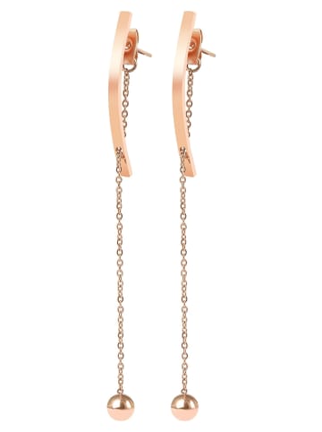 Adeliás Damen Ohrringe aus Edelstahl in gold