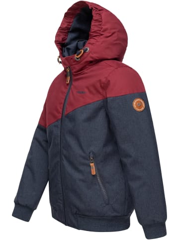 ragwear Winterjacke Jowell in Wine Red