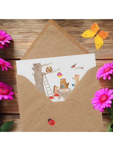 Mr. & Mrs. Panda Gutschein Besuch im Tierpark mit Spruch in Weiß