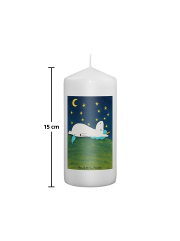Mr. & Mrs. Panda Adventskerze Einhorn Sternenhimmel Design ohne ... in Weiß