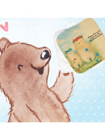 Mr. & Mrs. Panda Topfuntersetzer Bären mit Blumenkranz Design mi... in Weiß