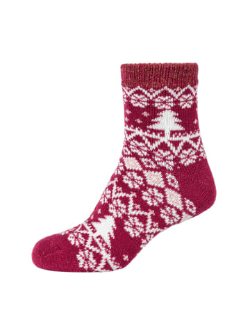 camano Kurzsocken cosy norwegian winter 2er Pack anemone