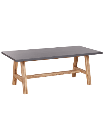 Beliani Gartentisch TONNARE in Grau/Braun - (W) 100 x (H) 75 x (L) 200 cm