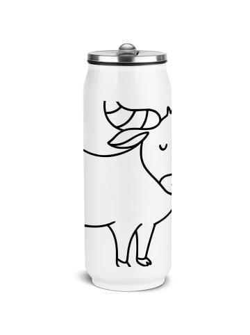 Mr. & Mrs. Panda Trinkflasche Sternzeichen Stier ohne Spruch in Weiß