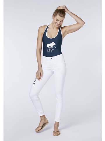 Polo Sylt Badeanzug im Label-Design in Blau