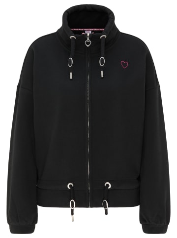 myMo Damen Sweatjacke in Schwarz