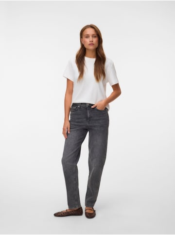 Vero Moda Mom Jeans in Dark Grey Denim