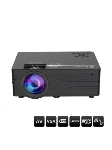 LA VAGUE LV-HD240 WI-FI BUNDLE LED-Projektor inkl. LV-STA100FP in schwarz