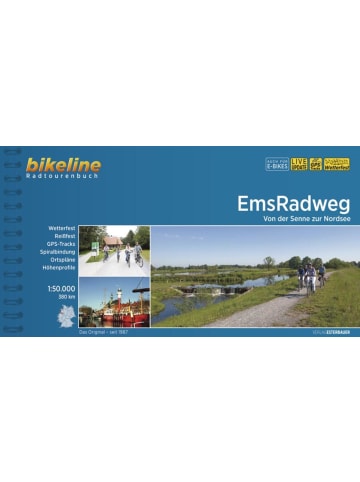 Esterbauer EmsRadweg | Von der Senne zur Nordsee 1:50.000, 380 km, wetterfest/reißfest,...