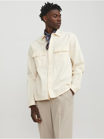 Jack & Jones Overshirt in Ecru