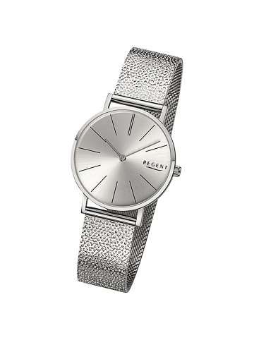 Regent Analog-Armbanduhr Regent Metallarmband silber mittel (ca. 32mm)