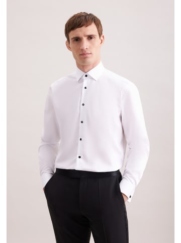 Seidensticker Smokinghemd Regular in Weiß