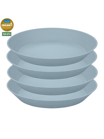 koziol CONNECT PLATE 240mm - Tiefer Teller 240mm in nature flower blue