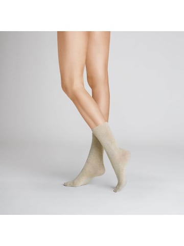 Hudson Socken Relax Cotton druckfreier Bund in Biber-mel.