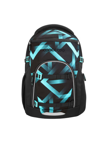 Coocazoo Schulrucksack-Set BYTE "Laser Lights" 2-tlg. in Schwarz/Blau