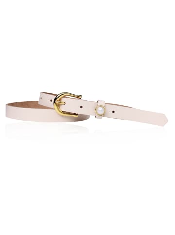 FRONHOFER Schmaler Damengürtel in Creme