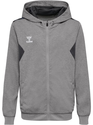 Hummel Reißverschluss Kapuzenpullover Hmlauthentic Kinder in GREY MELANGE