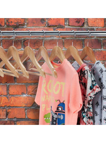 relaxdays 80x Kinderkleiderbügel in Natur