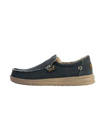 Hey Dude Mikka Braided Slipper Blau