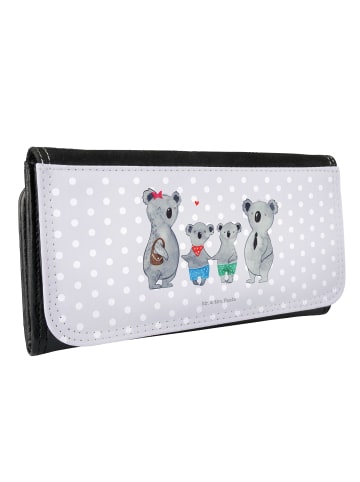 Mr. & Mrs. Panda Portemonnaie für Damen Koala Familie zwei ohne ... in Grau Pastell