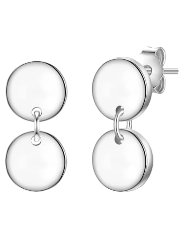 Glanzstücke München Ohrstecker Kreis aus Sterling Silber in silber