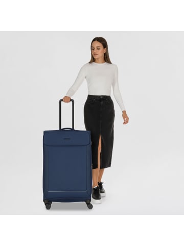 Stratic Fresh 4 Rollen Trolley L 77 cm mit Dehnfalte in navy