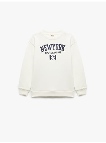 KOTON SWEATSHIRTS in Ekru