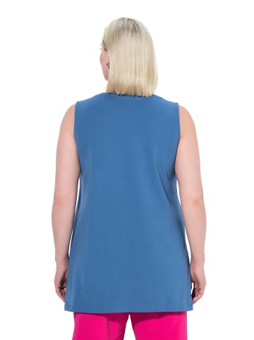 Ulla Popken Longshirt in denimblau