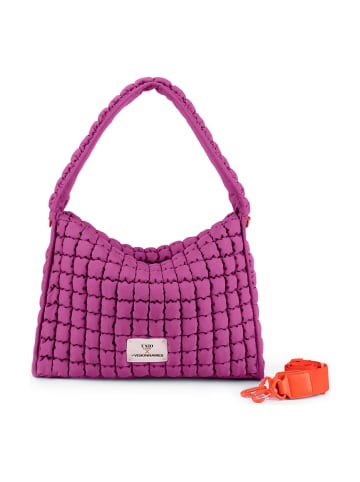 Les Visionnaires Unio Hobo Schultertasche 47 cm fuxia