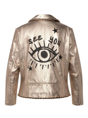 Angel of Style Lederjacke in gold