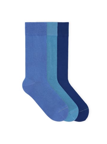 von Jungfeld Classic Socken-Set Signature Innenbund in Aqua