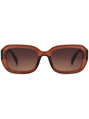 styleBREAKER Retro Sonnenbrille in Braun-Mocca / Braun Getönt