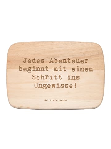 Mr. & Mrs. Panda Schneidebrett Spruch Ungewissheit akzeptieren m... in Transparent