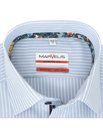 MARVELIS Modern Fit Businesshemd in Hellblau