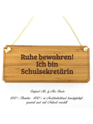 Mr. & Mrs. Panda Wegweiser Schulsekretärin mit Spruch in Keine Angabe