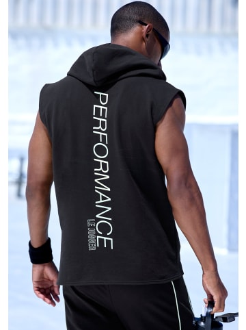 LE JOGGER Kapuzensweatshirt in schwarz