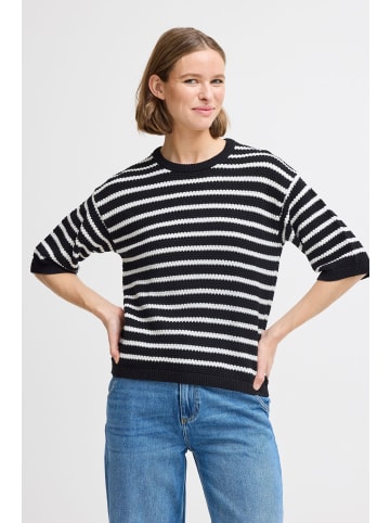 b. young BYMIKALA VAFFFEL JUMPER - loose fit in Black Mix