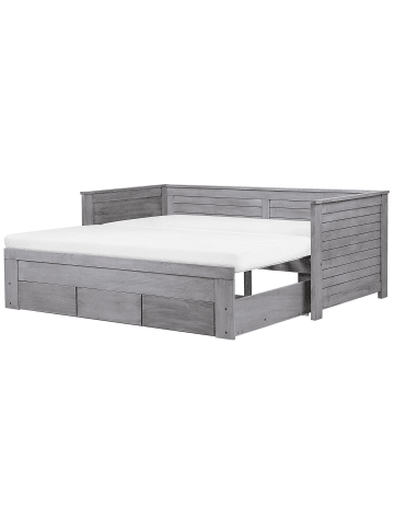Beliani Tagesbett CAHORS in Grau - (W) 186 x (H) 72 x (L) 209 cm