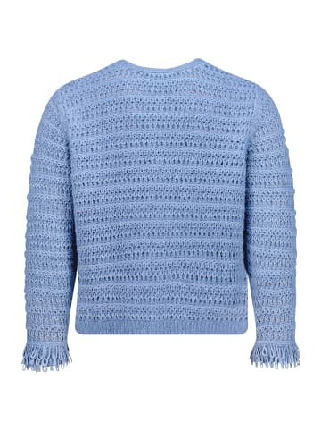 Betty Barclay Casual-Strickjacke mit Fransen in Patch Blue/Blue